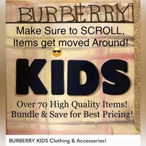 BURBERRY KIDS Clothing & Accessories!